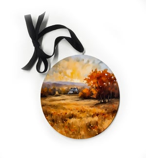 House Amongst The Autumn Field Ornament